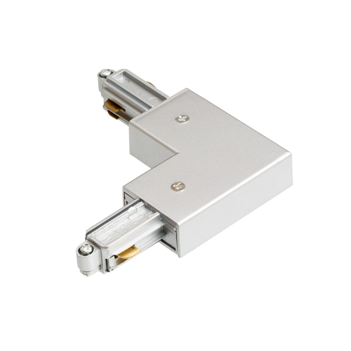 RENDL 1-circuit track system 1F L connector (inner polarity) silver grey  230V  R12271 1