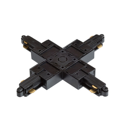 RENDL 1-circuit track system 1F X connector black 230V  R12279 2