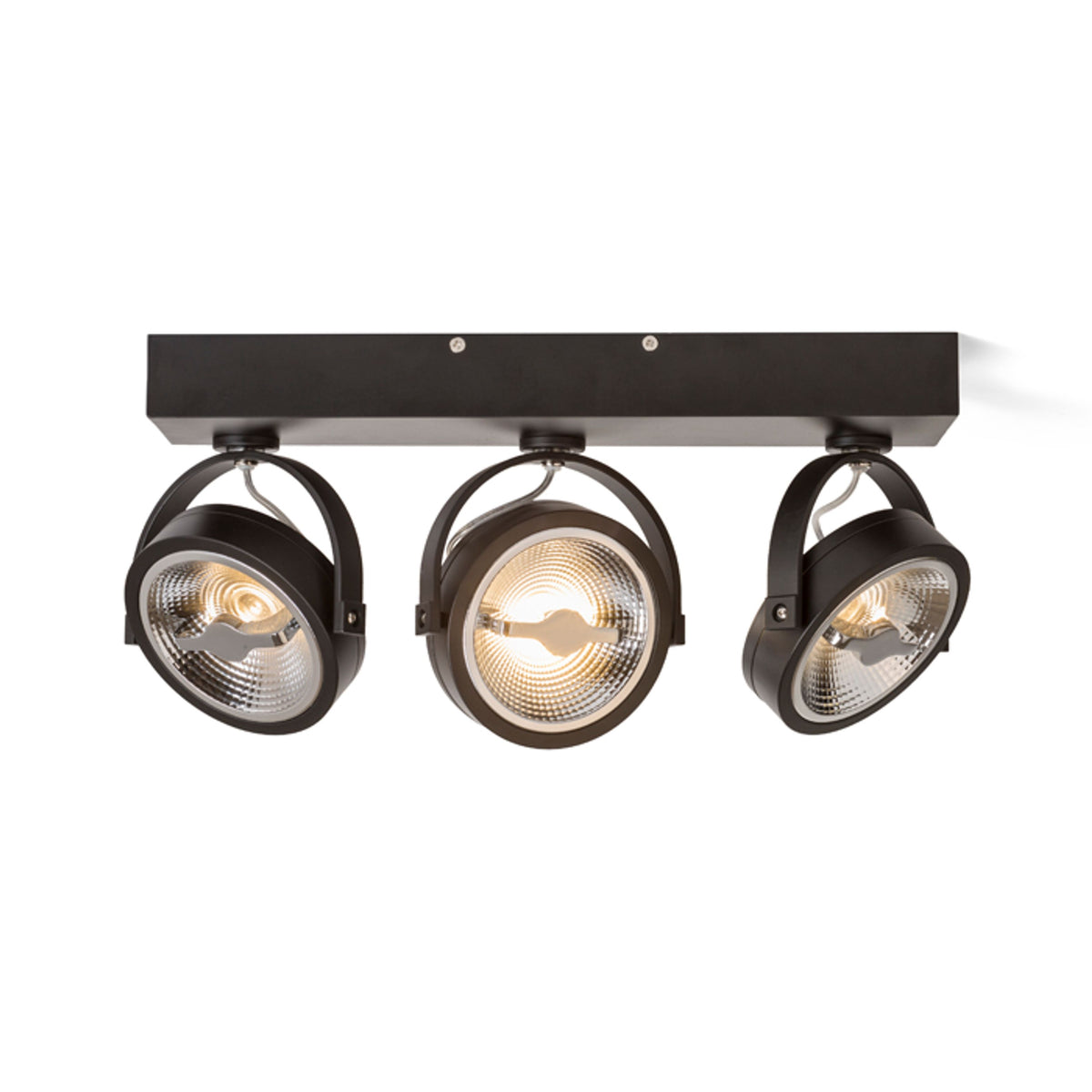 RENDL spotlight KELLY LED III wall black 230V LED 3x12W 24° 3000K R12337 1