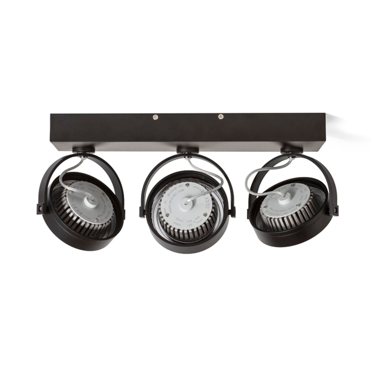 RENDL spotlight KELLY LED III wall black 230V LED 3x12W 24° 3000K R12337 2