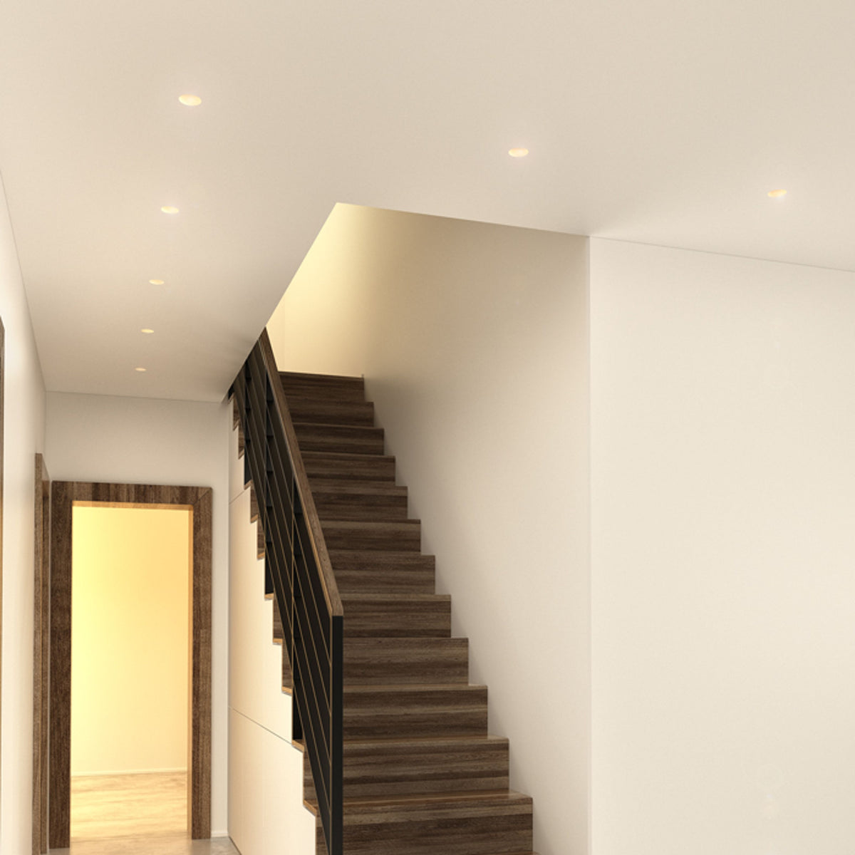 RENDL recessed light QUO R recessed  plaster 230V LED GU10 8W R12361 4