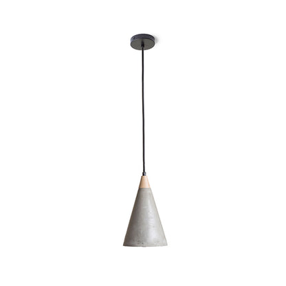 RENDL pendant lamp HEIDI pendant  concrete/wood 230V LED E27 11W R12380 4