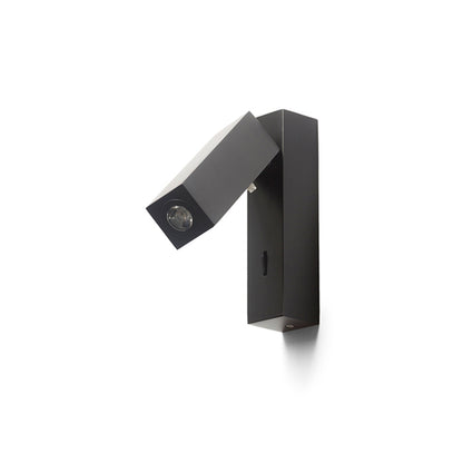 RENDL spotlight FADO I wall black 230V LED 3W 45° 4000K R12473 7