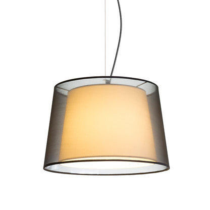 RENDL pendant lamp ESPLANADE pendant transparent black/white chrome 230V LED E27 15W R12483 1