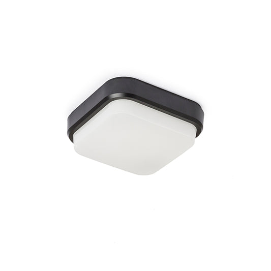 RENDL outdoor lamp TARIS SQ 17 surface mounted black plastic 230V LED 8W IP54 3000K R12525 1