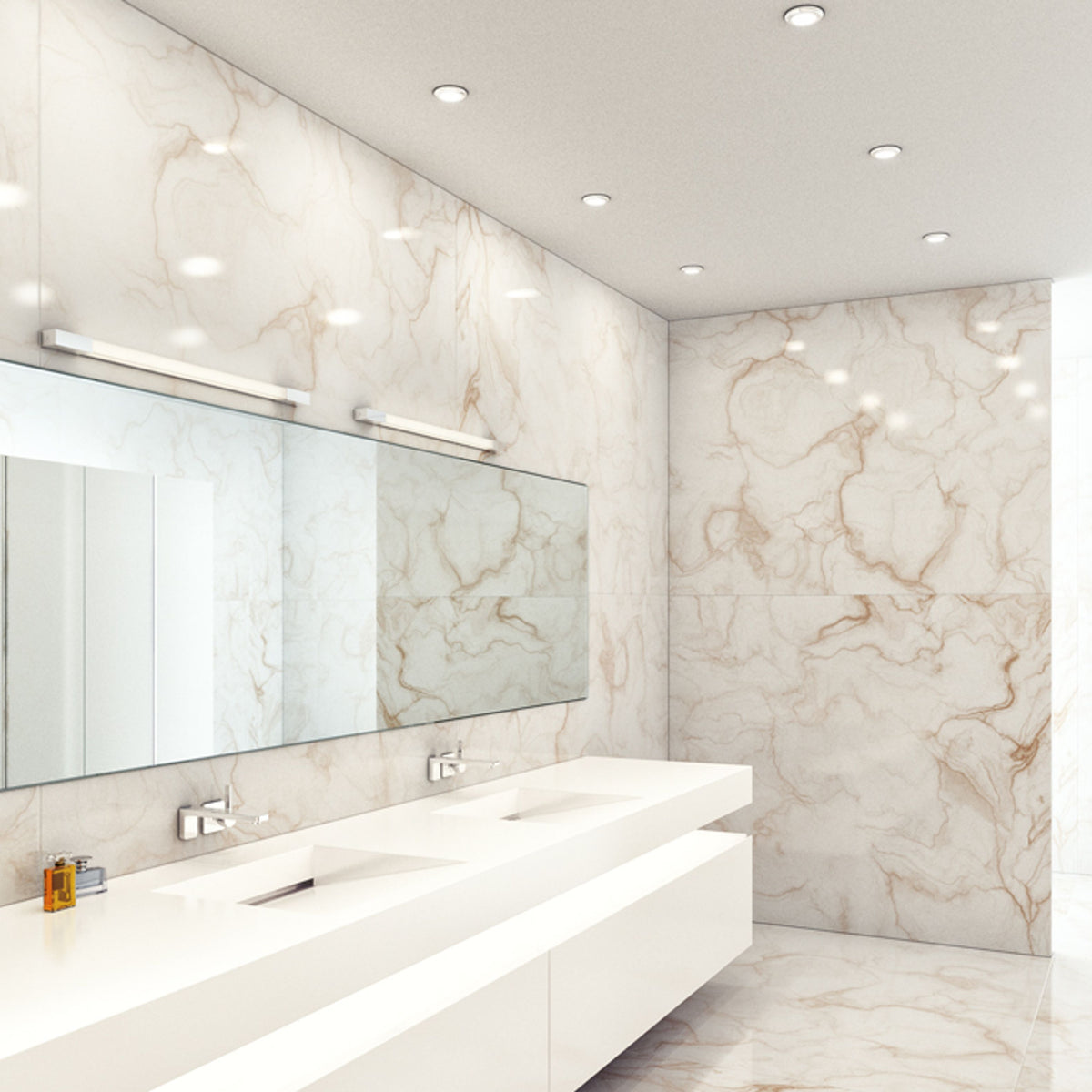 RENDL wall lamp AMENITY 90 wall  chrome 230V LED 11W IP44  3000K R12640 5