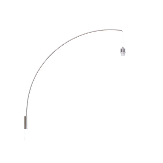 RENDL shades, shade bases, pendent sets BEND arched wall-mounted base  matt nickel 230V LED E27 15W R12654 1