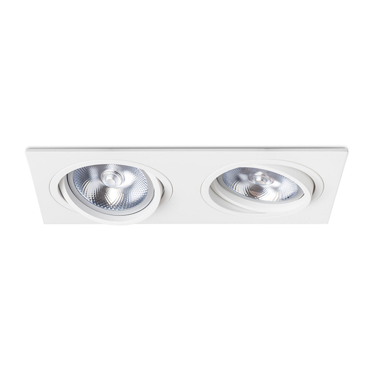 RENDL recessed light PASADENA G53 SQ II  white  230V LED G53 2x15W R12703 3