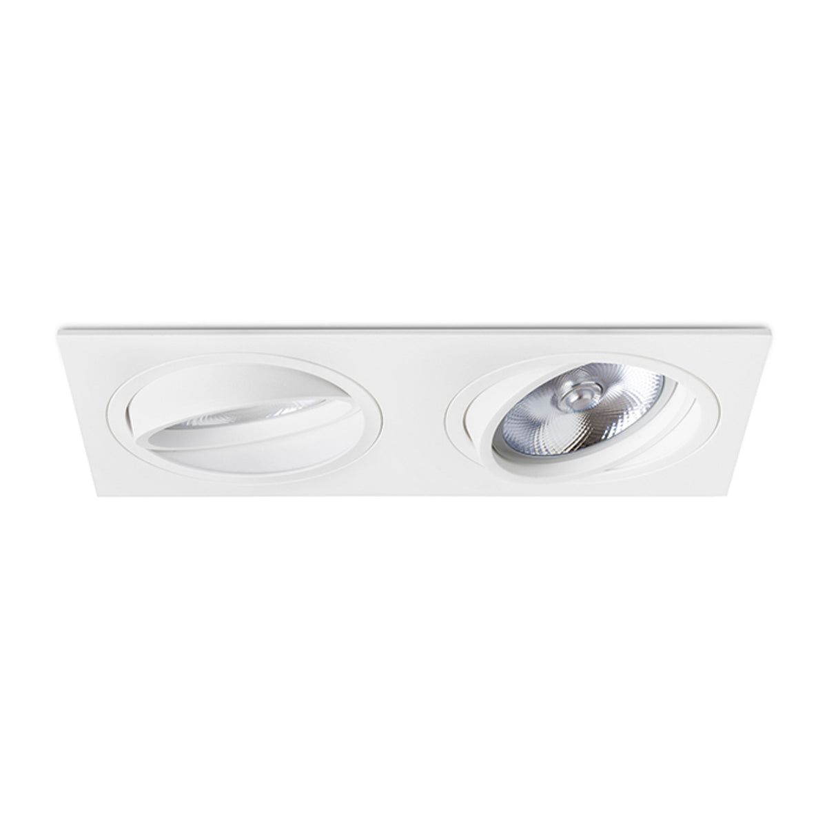 RENDL recessed light PASADENA G53 SQ II  white  230V LED G53 2x15W R12703 4