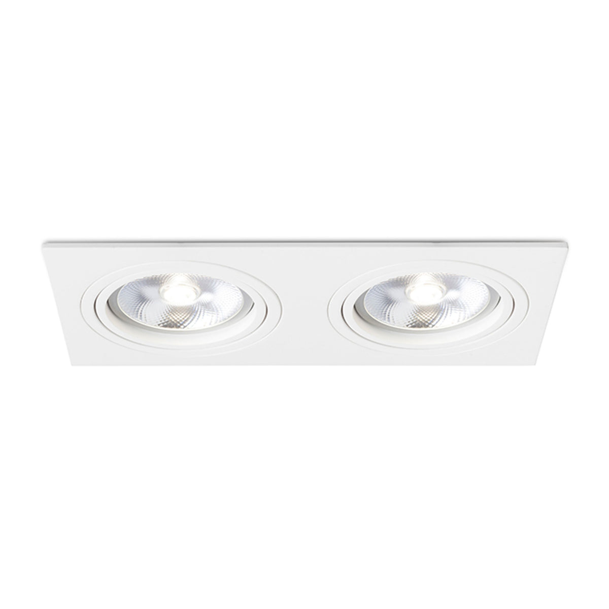 RENDL recessed light PASADENA G53 SQ II  white  230V LED G53 2x15W R12703 5