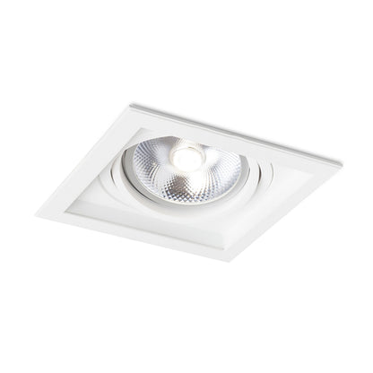 RENDL recessed light GRANADA SQ  white  230V LED G53 15W R12707 1