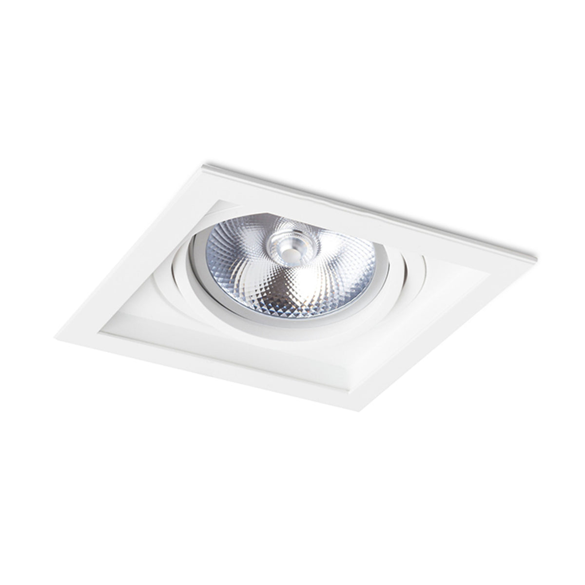 RENDL recessed light GRANADA SQ  white  230V LED G53 15W R12707 3