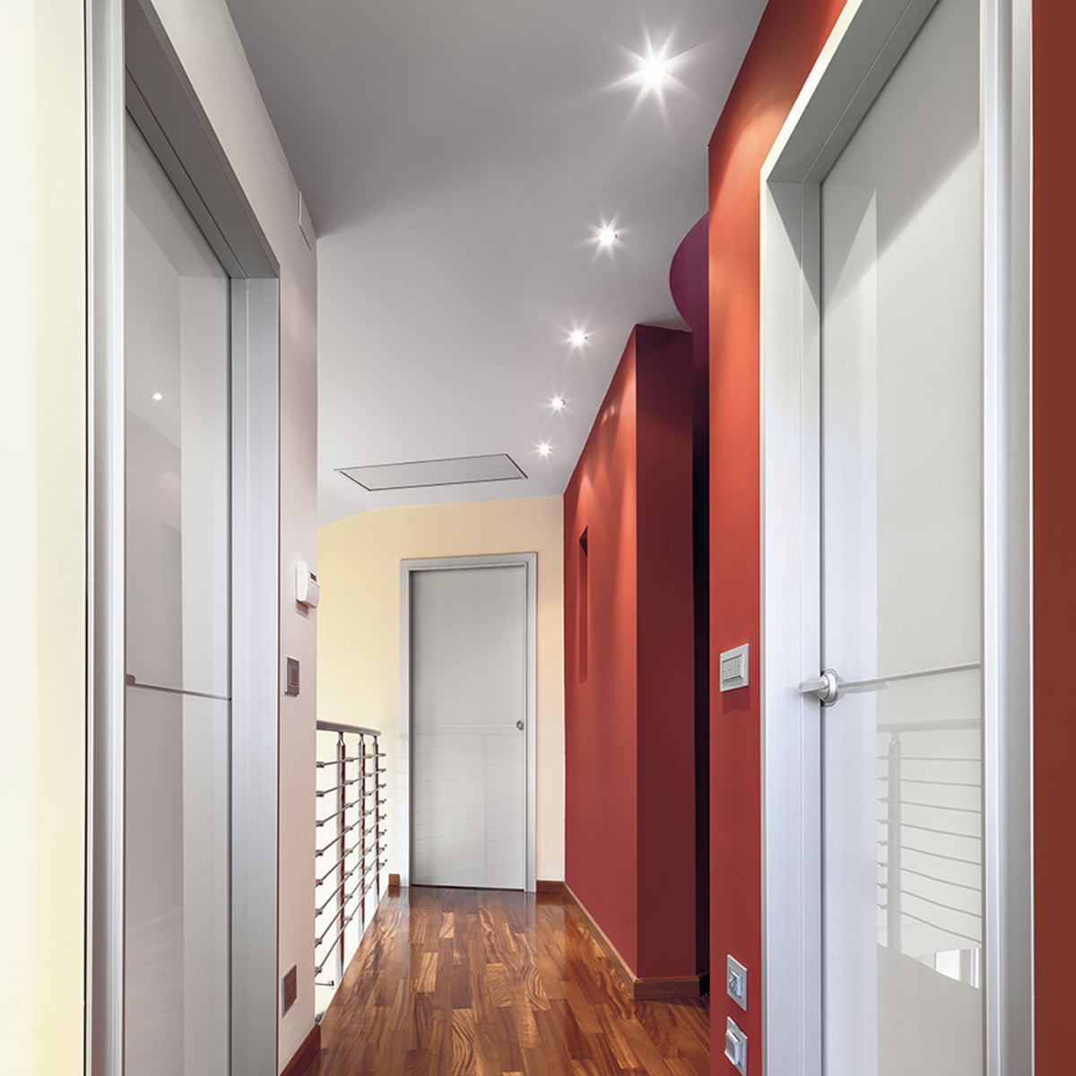 RENDL recessed light PASADENA GU10 R recessed  brushed aluminum 230V LED GU10 7W R12708 6