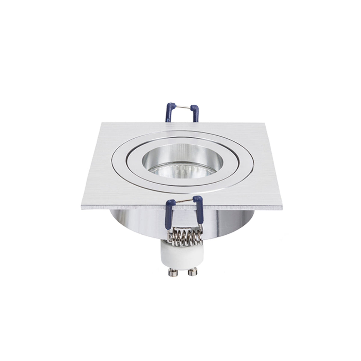 RENDL recessed light PASADENA GU10 SQ I recessed  brushed aluminum 230V LED GU10 7W R12709 3
