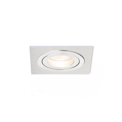 RENDL recessed light PASADENA GU10 SQ I recessed  brushed aluminum 230V LED GU10 7W R12709 9