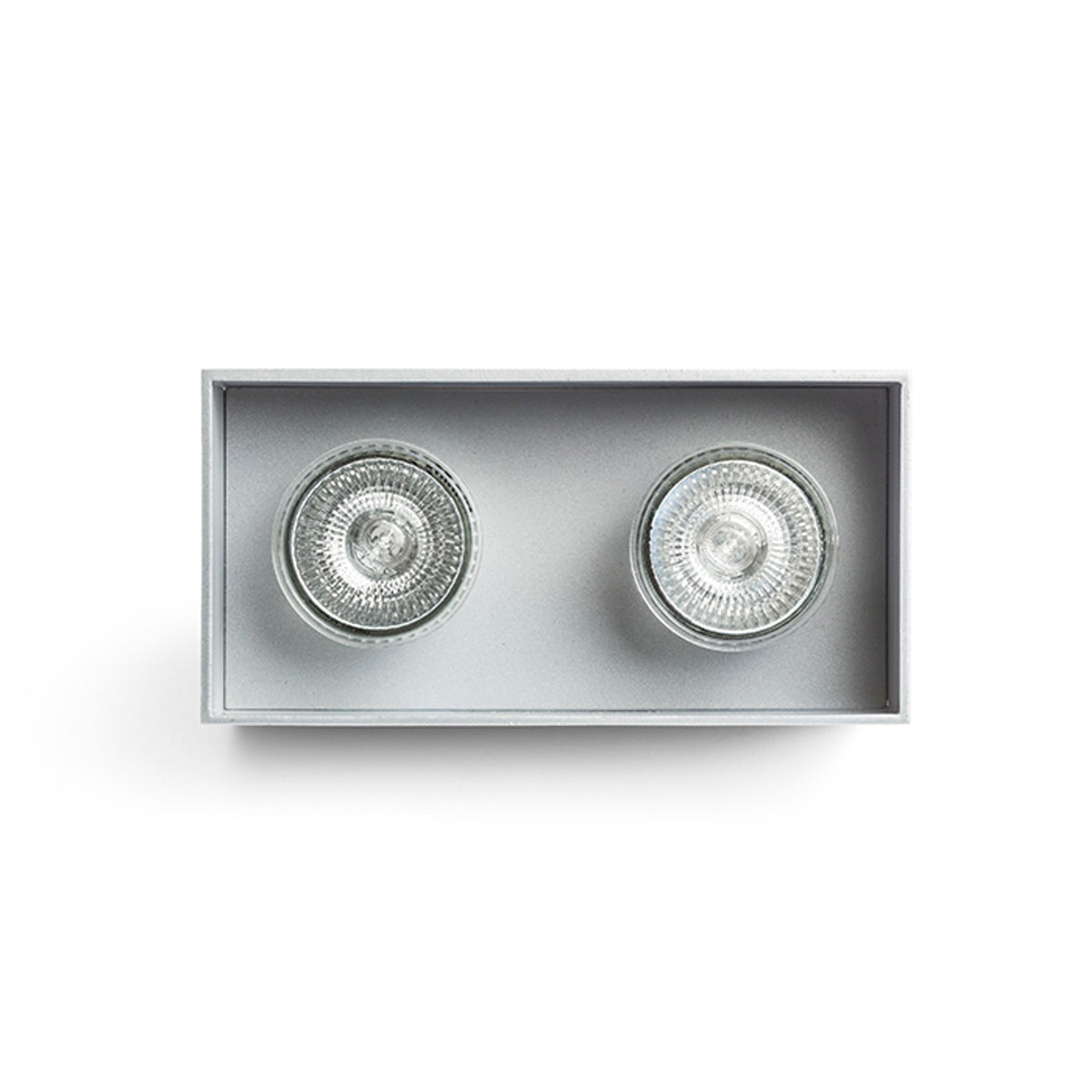RENDL surface mounted lamp AGATE II ceiling  brushed aluminum 230V LED GU10 2x7W R12738 2