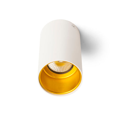 RENDL surface mounted lamp TUBA ceiling matte white/gold  230V LED GU10 7W R12745 3