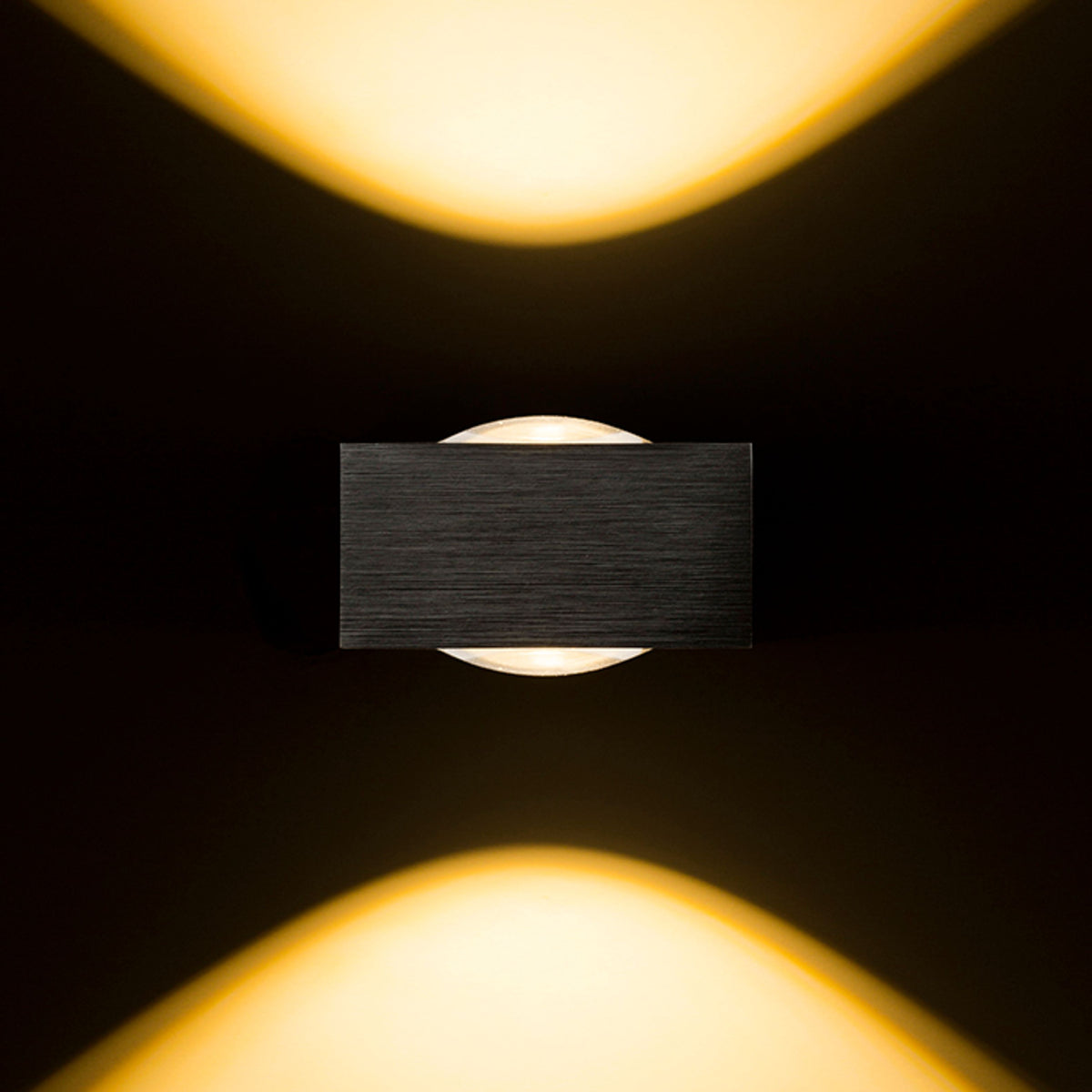 RENDL outdoor lamp KORSO II wall  anodized black 230V LED 2x3W 120° IP54  3000K R12832 3