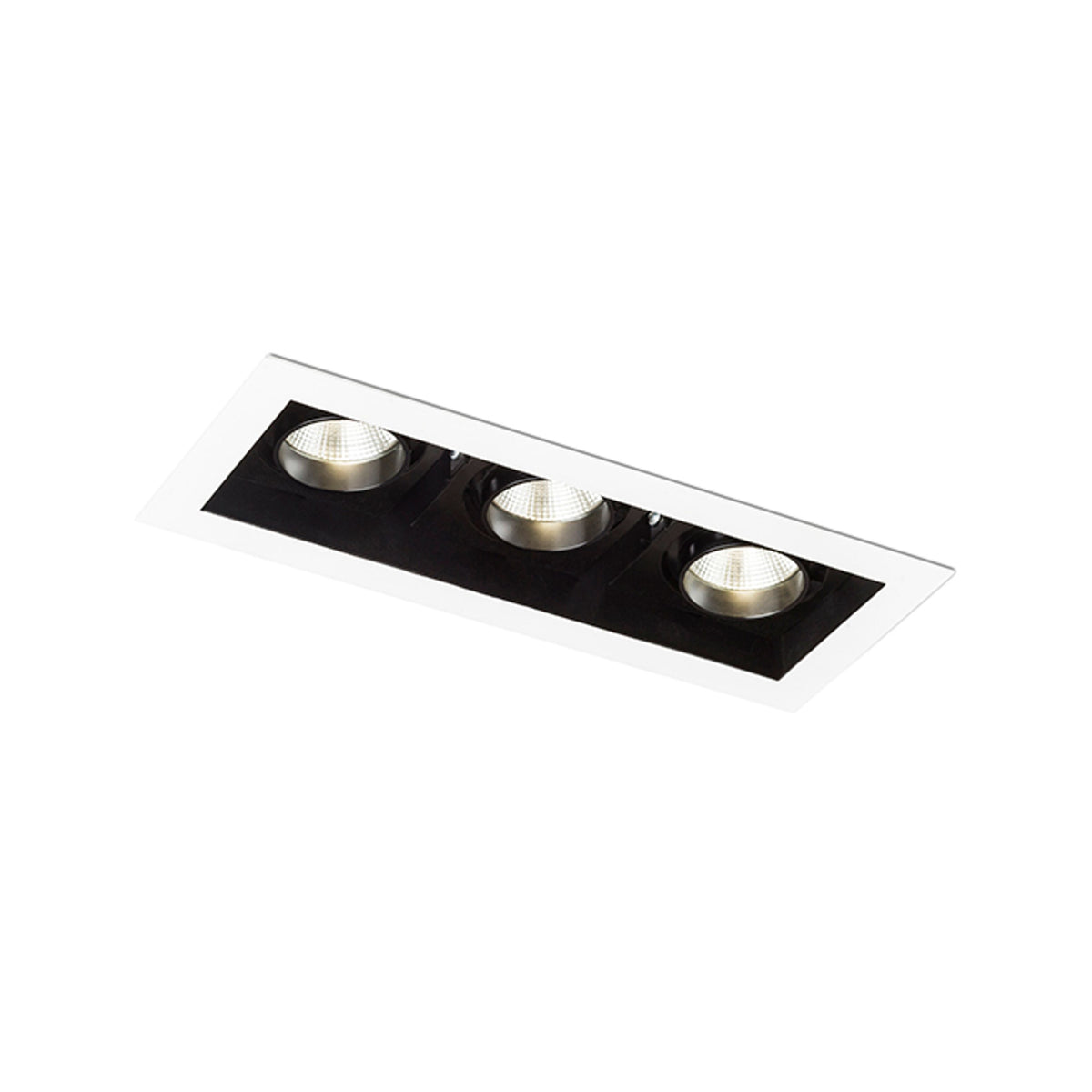 RENDL recessed light BONDY III recessed white 230V LED 3x7W 24° 3000K R12858 1