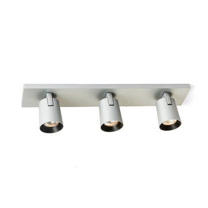 RENDL spotlight KENNY III surface mounted  brushed aluminum/black 230V LED GU10 3x8W R12919 4