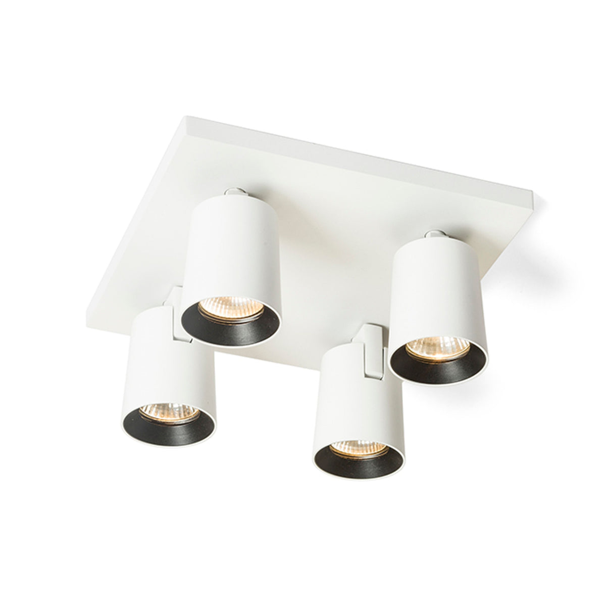 RENDL spotlight KENNY IV ceiling white/black  230V LED GU10 4x8W R12921 2