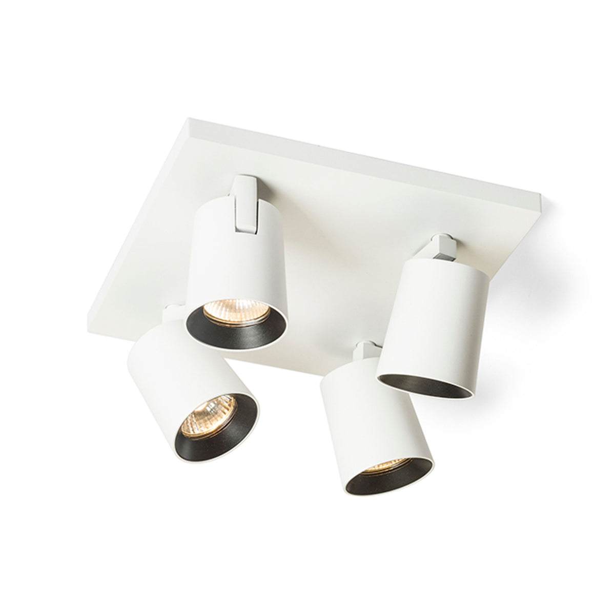 RENDL spotlight KENNY IV ceiling white/black  230V LED GU10 4x8W R12921 4