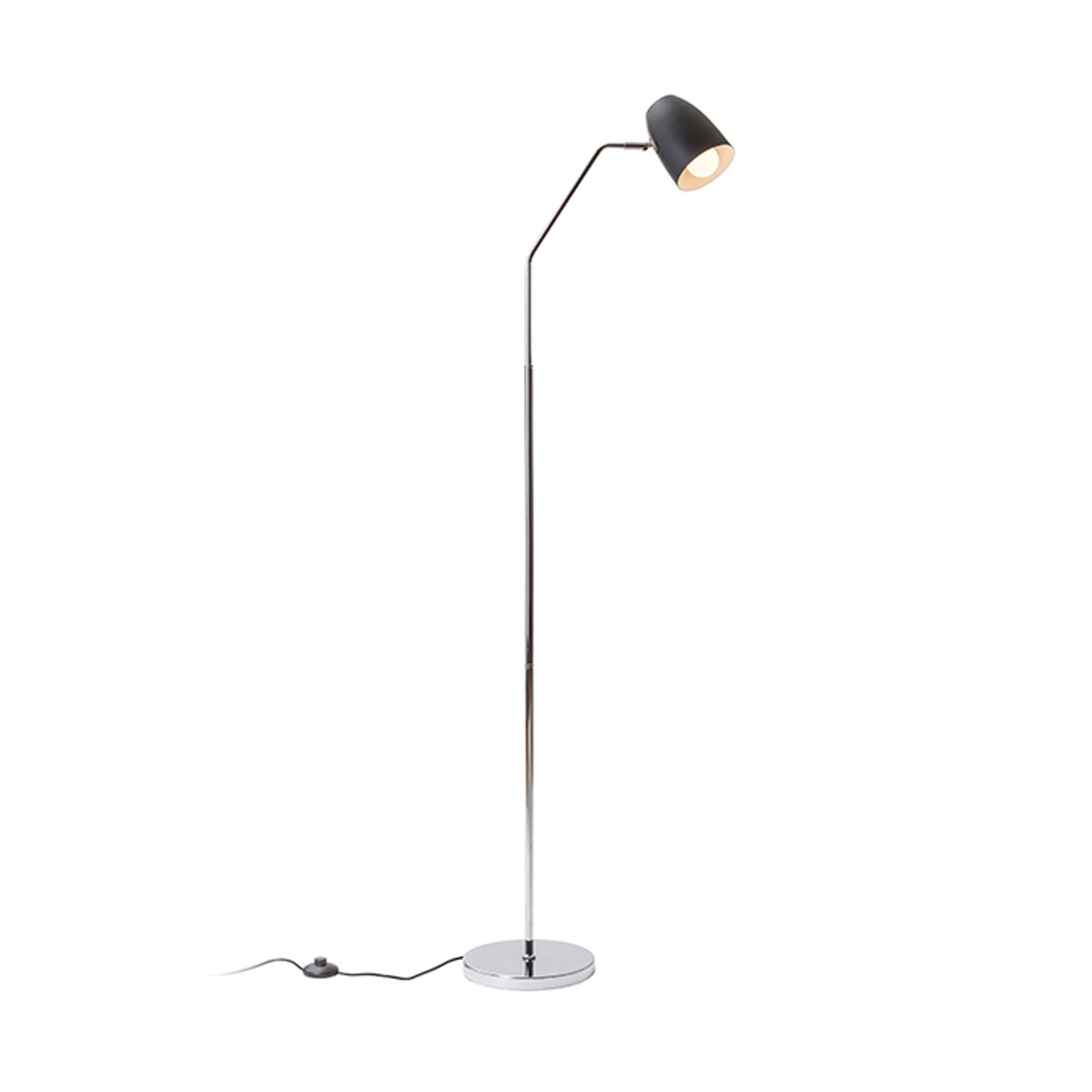 RENDL floor lamp PRAGMA floor black chrome 230V LED E27 11W R12989 1