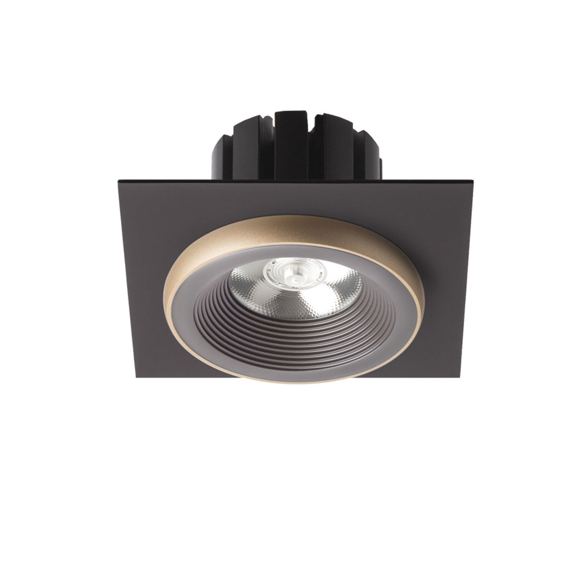 RENDL recessed light SHARM SQ I recessed brown/pearl gold 230V LED 10W 24° 3000K R13252 2