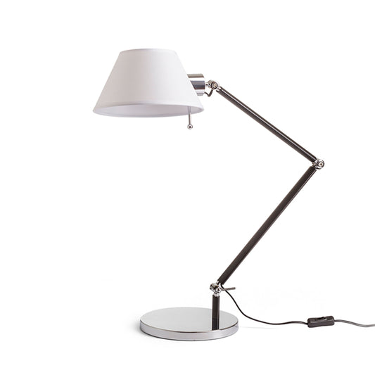 RENDL table lamp MONTANA table white/black chrome 230V LED E27 11W R13283 1