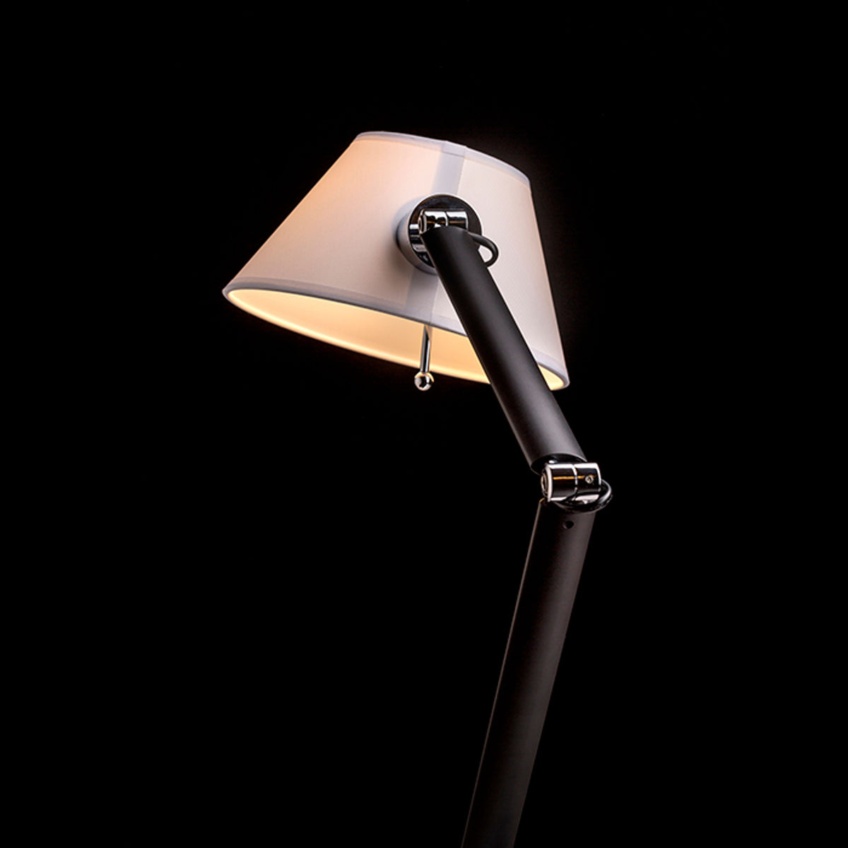 RENDL table lamp MONTANA table white/black chrome 230V LED E27 11W R13283 6