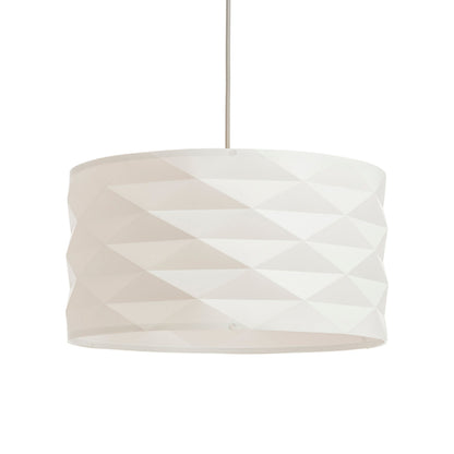 RENDL pendant lamp EZRA 40 pendant white PVC/grey  230V LED E27 15W R13319 2