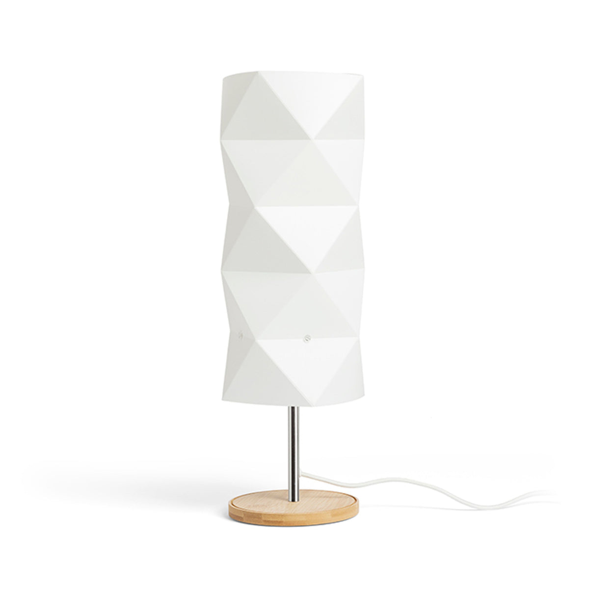RENDL table lamp ZUMBA table  white PVC/wood/chrome 230V LED E14 11W R13320 1