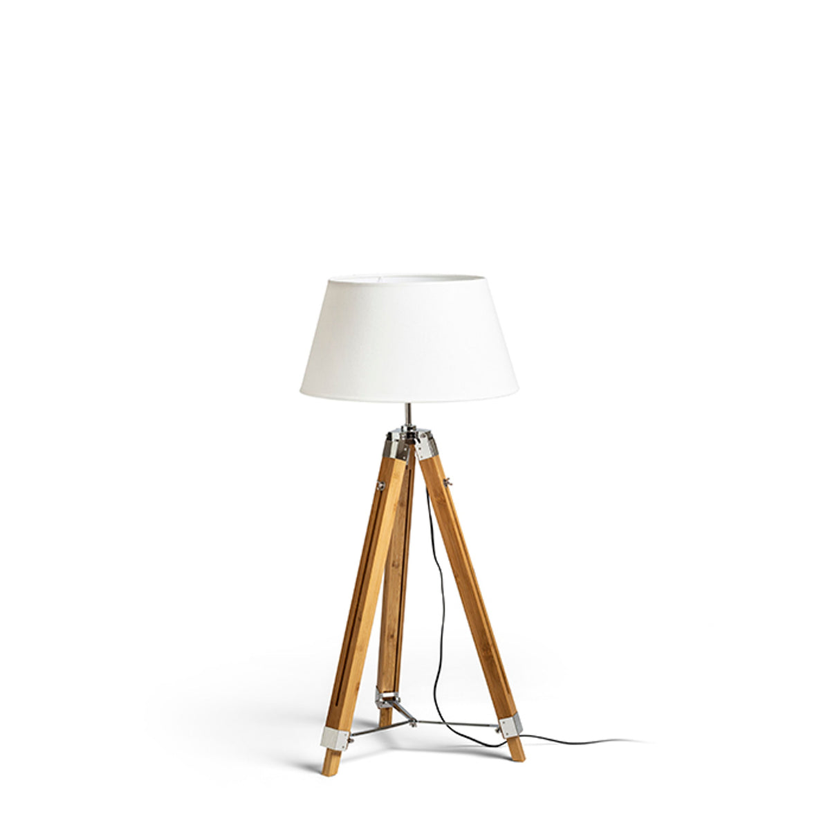 RENDL shades, shade bases, pendent sets ALVIS floor base  bamboo/chrome 230V LED E27 15W R13340 9