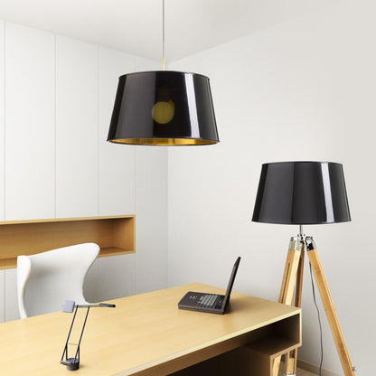 RENDL shades, shade bases, pendent sets RIDICK shade shiny black golden foil  max. 20W R13344 3