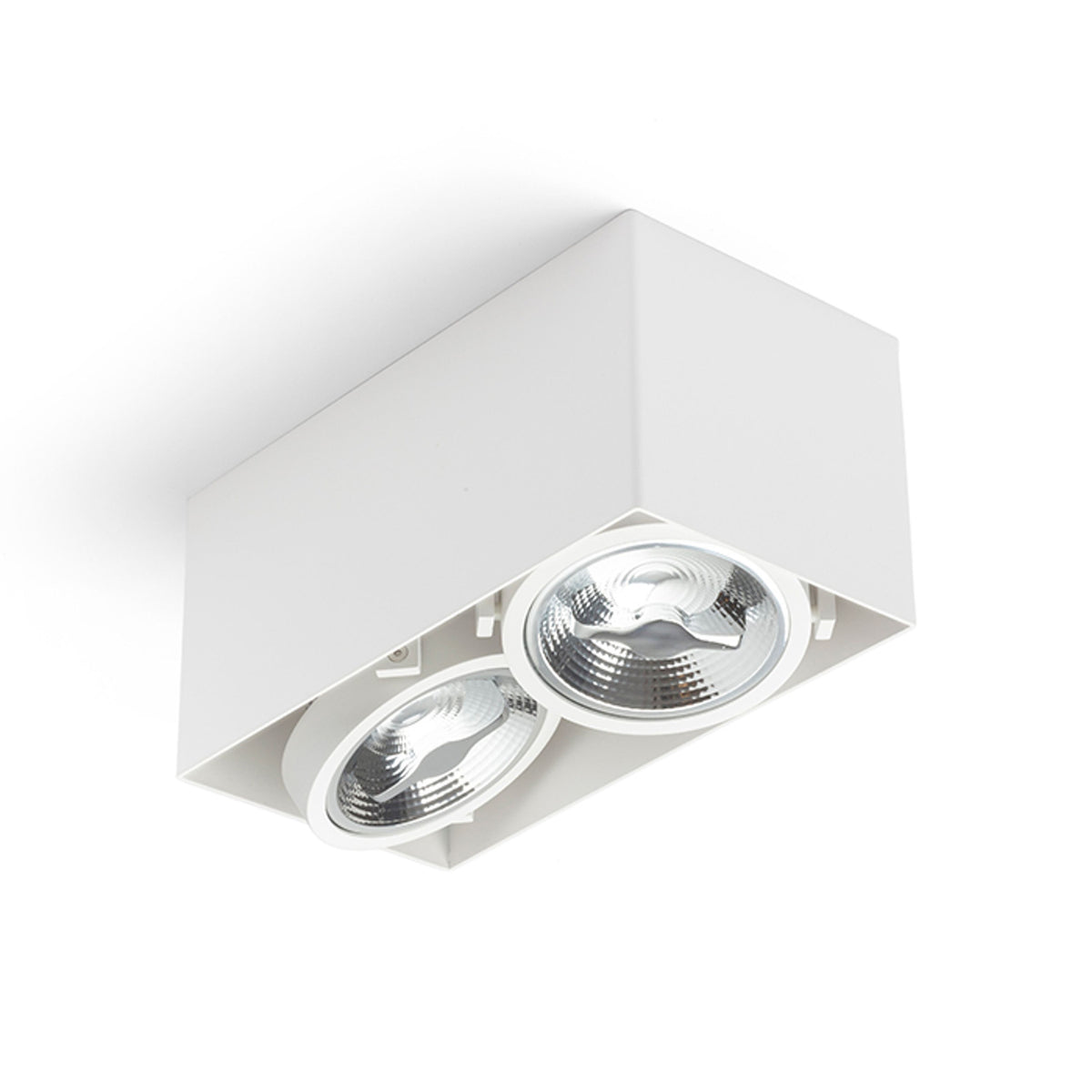 RENDL surface mounted lamp JAMES II DIMM ceiling matt white 230V LED 2x15W 24° 3000K R13362 5