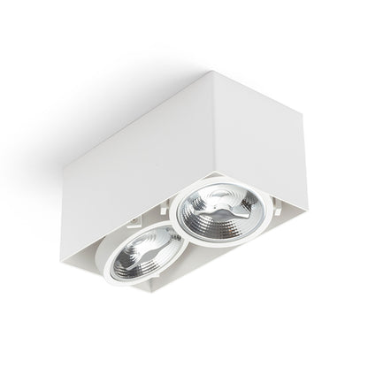 RENDL surface mounted lamp JAMES II DIMM ceiling matt white 230V LED 2x15W 24° 3000K R13362 5