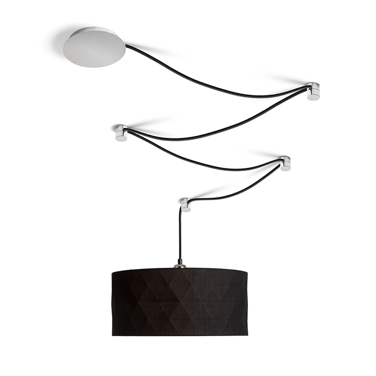 RENDL shades, shade bases, pendent sets SPIDER I pendant set black chrome 230V LED E27 15W R13493 7