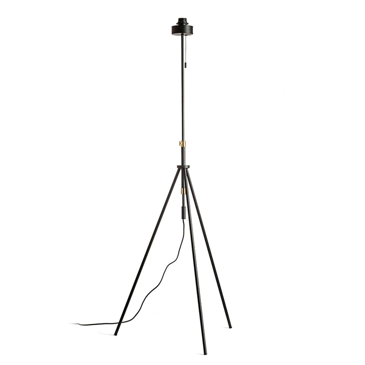 RENDL shades, shade bases, pendent sets LUTON floor base  black/brass 230V LED E27 15W R13640 1