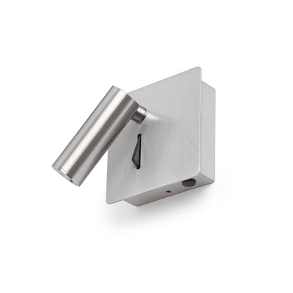 RENDL spotlight MIG wall matt nickel 230V LED 3W 30° 3000K R13646 3