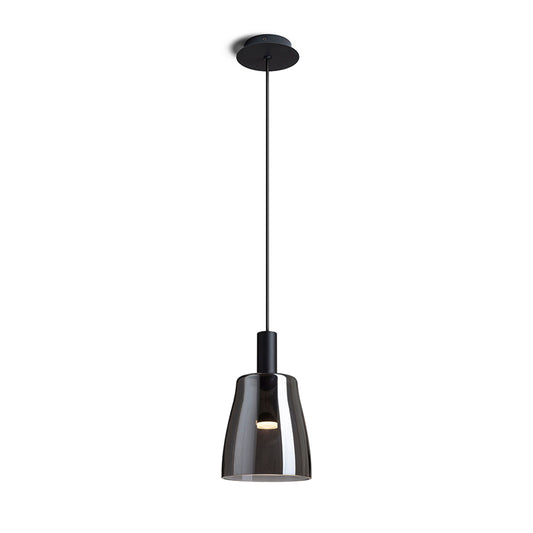 RENDL pendant lamp BELLINI M LED pendant black smoke-colored glass 230V LED 5W 30°  3000K R13652 1