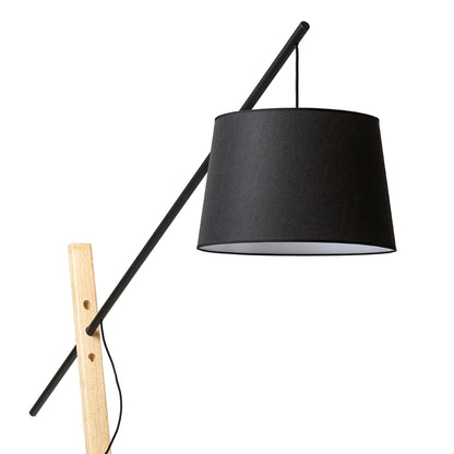 RENDL floor lamp DANTE floor black wood 230V LED E27 15W R13653 6