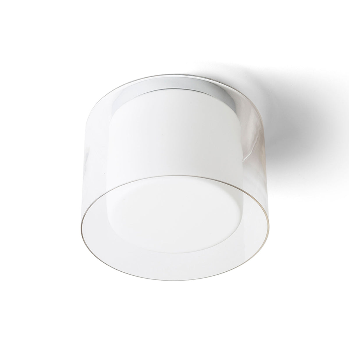 RENDL surface mounted lamp VENICE 23 ceiling  clear glass/opal-colored glass/chrome 230V LED E27 11W IP44 R13684 1