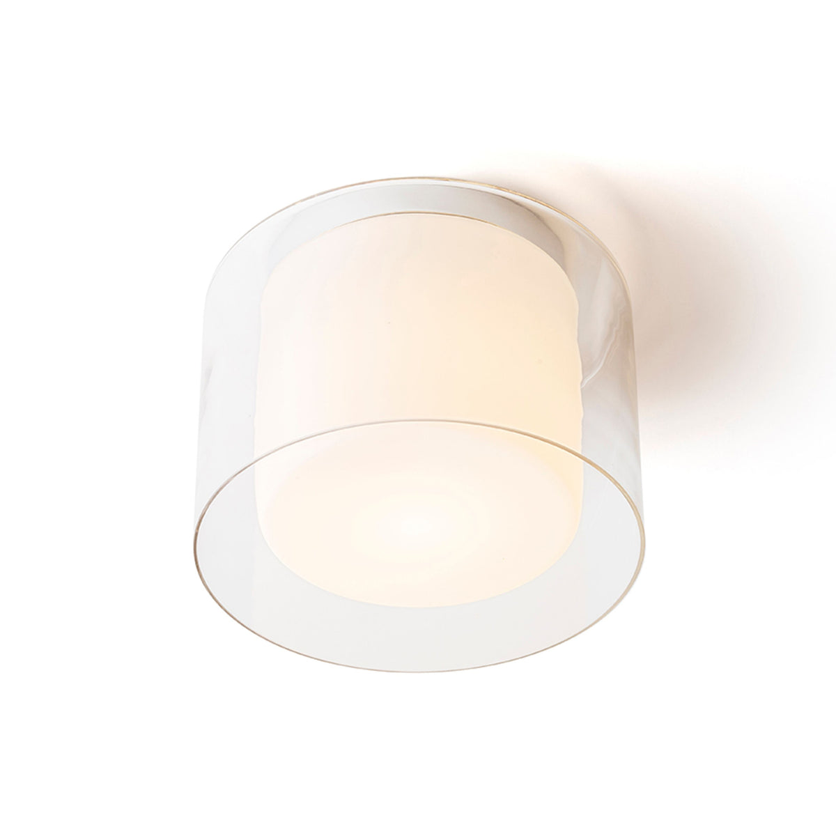 RENDL surface mounted lamp VENICE 23 ceiling  clear glass/opal-colored glass/chrome 230V LED E27 11W IP44 R13684 2