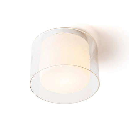 RENDL surface mounted lamp VENICE 23 ceiling  clear glass/opal-colored glass/chrome 230V LED E27 11W IP44 R13684 2