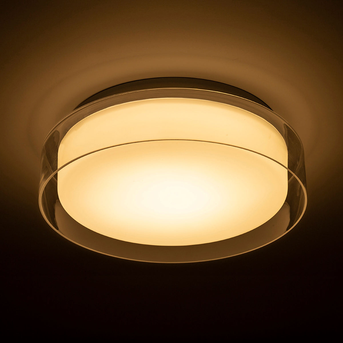 RENDL surface mounted lamp VENICE LED 30 ceiling  clear glass/opal-colored glass/chrome 230V LED 12W IP44  3000K R13685 4