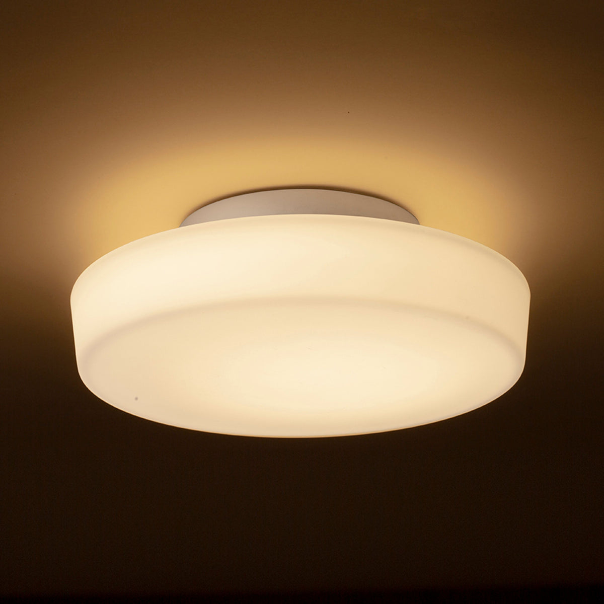 RENDL surface mounted lamp ZARA LED 26 ceiling  opal-colored glass/chrome 230V LED 12W IP44  3000K R13686 2