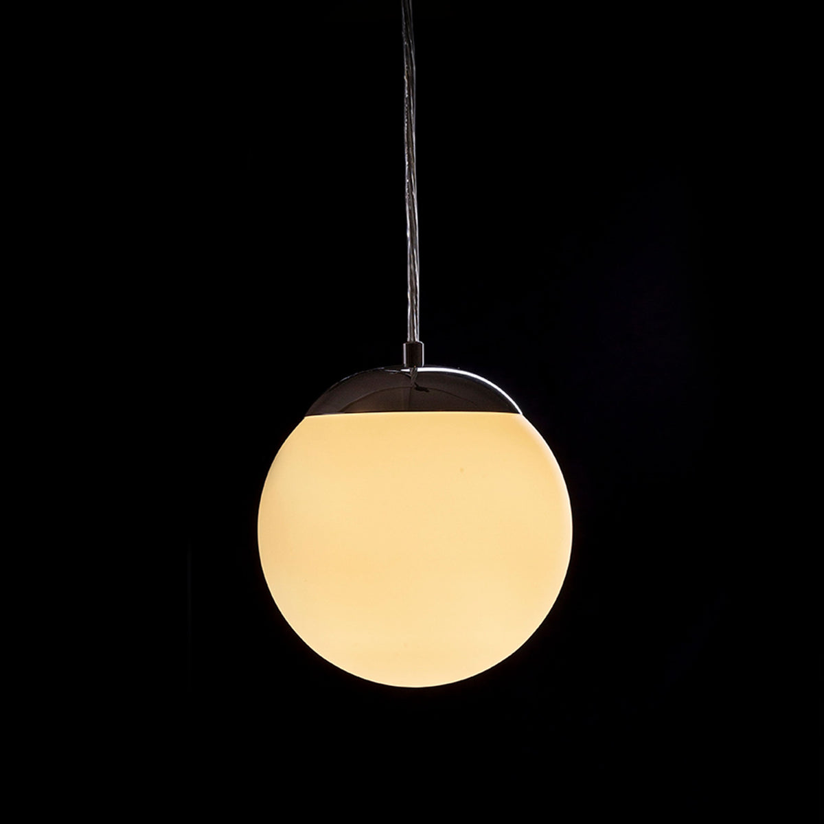 RENDL pendant lamp BOLLY 17 pendant  opal-colored glass/chrome 230V LED E27 11W IP44 R13692 6