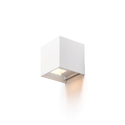 RENDL outdoor lamp TITO SQ DIMM wall white  230V LED 2x3W IP65  3000K R13738 1