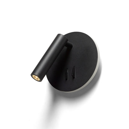 RENDL spotlight THALIA wall black satinated acrylic 230V LED 6+3W 3000K R13765 6