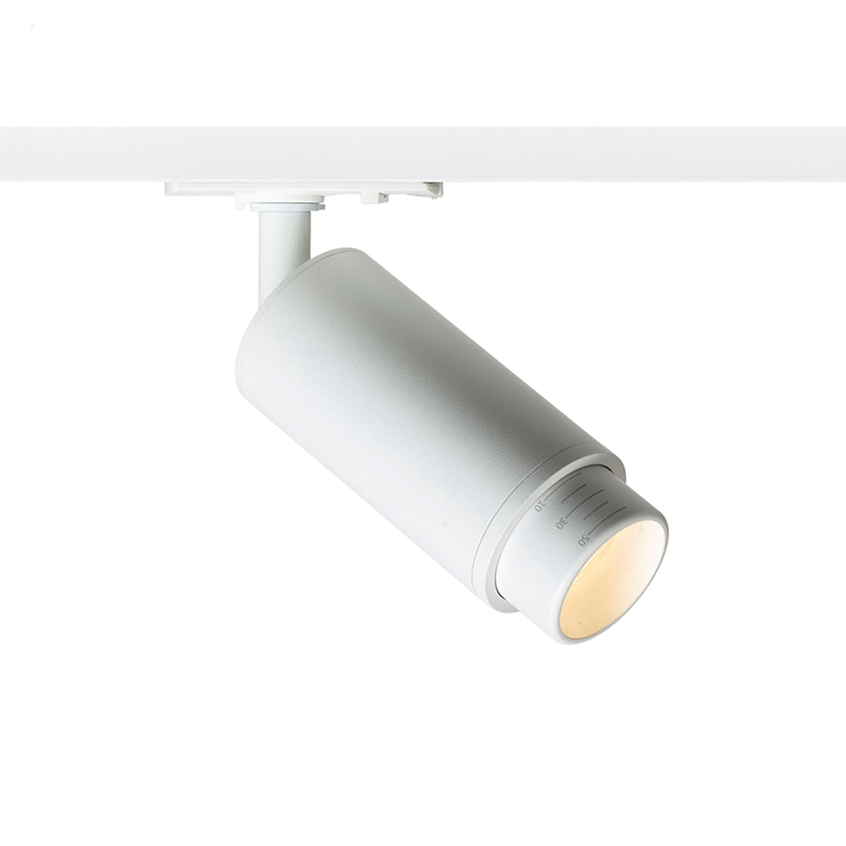 RENDL 1-circuit track system OPTIMUS for 1-circuit tracks white 230V LED GU10 9W 10 50° R13781 1